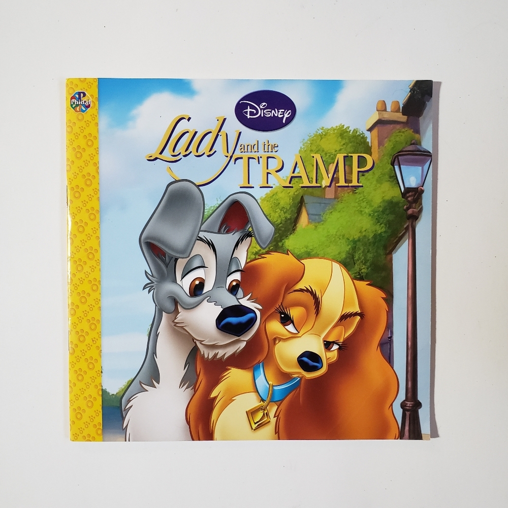 4/$20 Disney's Lady And The Tramp Softcover Illustrated Childrens Book, glossy